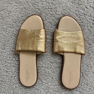 Cole Haan Women's Metallic Gold Sandals